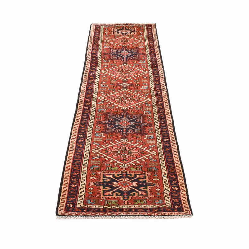 Qaraja Teppich 73x280cm - Perserteppich - hellrot