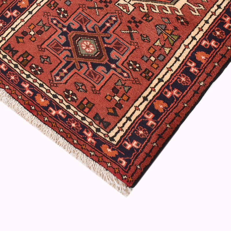 Qaraja Teppich 70x297cm - Perserteppich - hellrot