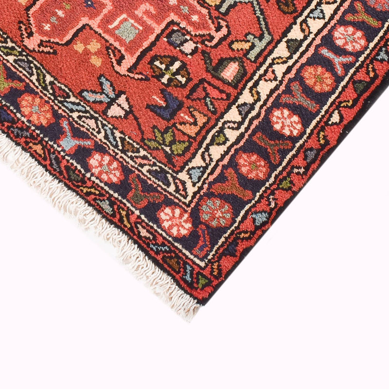 Qaraja Teppich 77x290cm - Perserteppich - hellrot