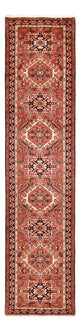 Qaraja Teppich 70x290cm - Perserteppich - hellrot