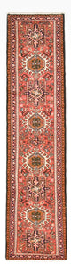 Qaraja Teppich 72x288cm - Perserteppich - hellrot