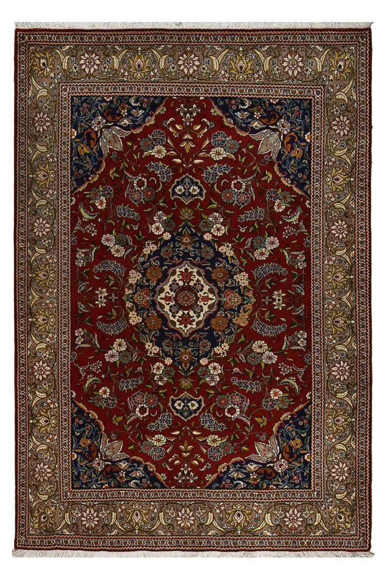 Golpayegan Teppich 198x285cm - Perserteppich - dunkelrot