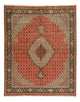 Täbriz - 40 Raj Teppich 154x200cm - Perserteppich - rot
