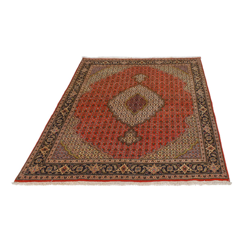 Täbriz - 40 Raj Teppich 154x200cm - Perserteppich - rot