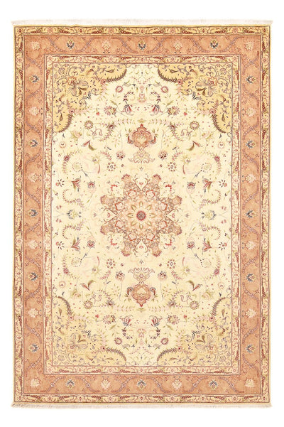 Täbriz - 50 Raj Teppich 200x300cm - Perserteppich - hellbeige