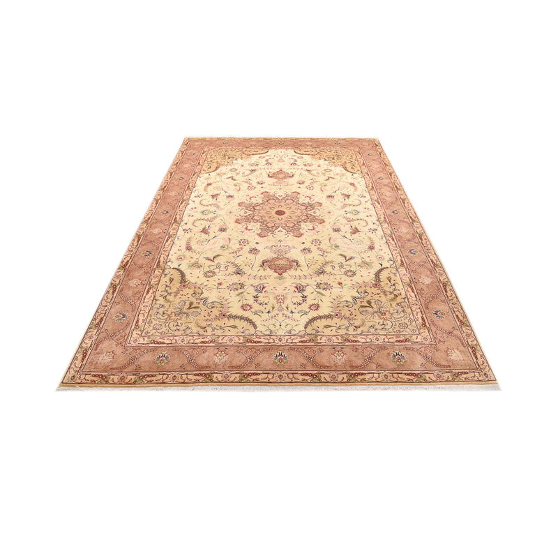 Täbriz - 50 Raj Teppich 200x300cm - Perserteppich - hellbeige