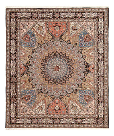 Täbriz - 50 Raj Teppich 253x302cm - Perserteppich - mehrfarbig