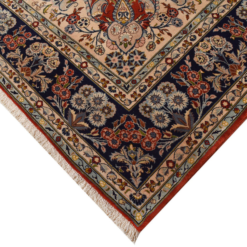 Keshan Teppich 208x288cm - Perserteppich - dunkelrot