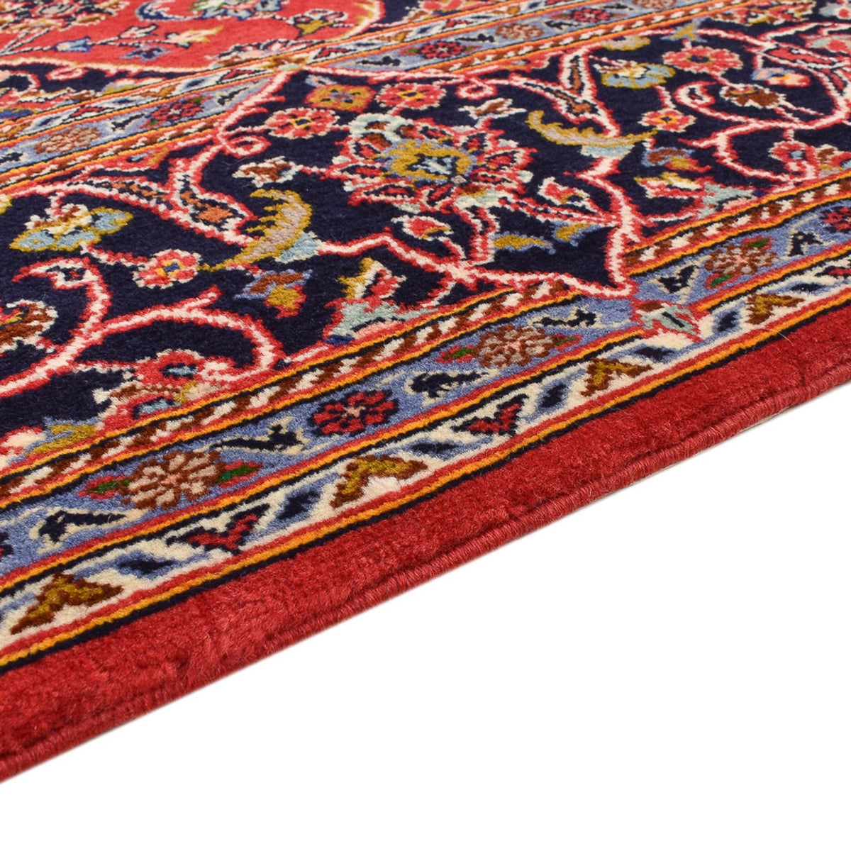 Keshan Teppich 142x228cm - Perserteppich - rot