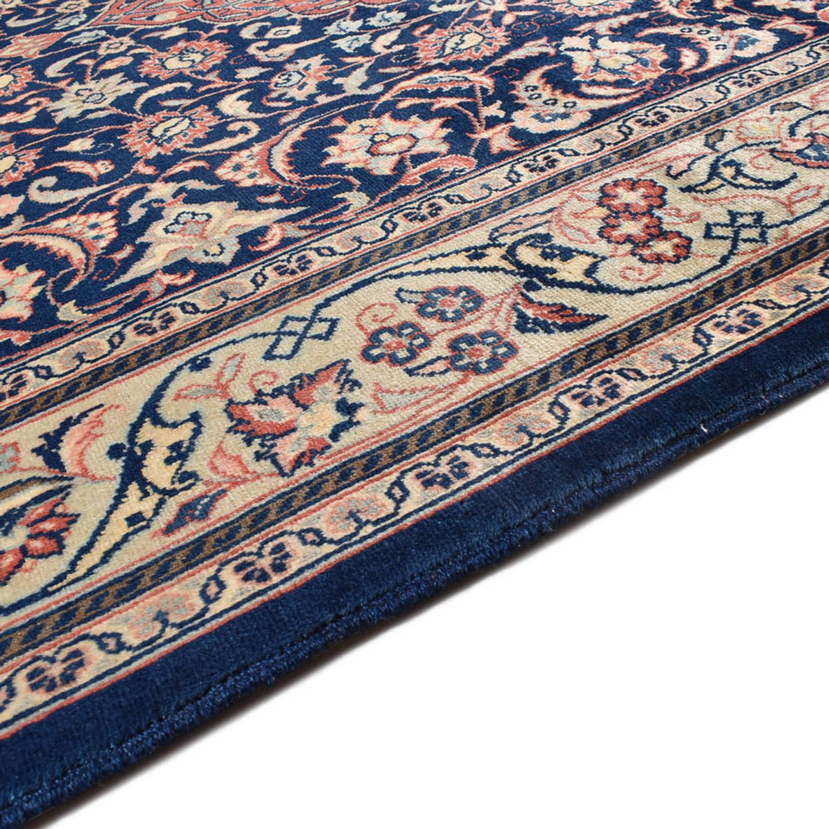 Sarough Teppich 145x208cm - Perserteppich - dunkelblau