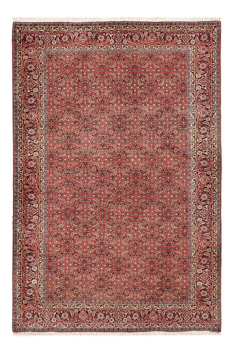 Bidjar - Zanjan Teppich 132x195cm - Perserteppich - dunkelrot