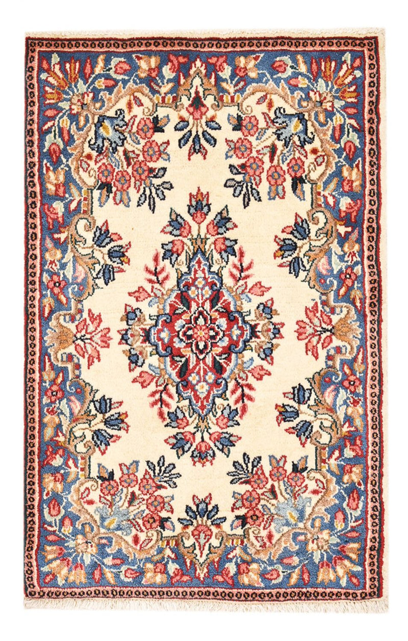 Rafsanjan Teppich 59x89cm - Perserteppich - mehrfarbig