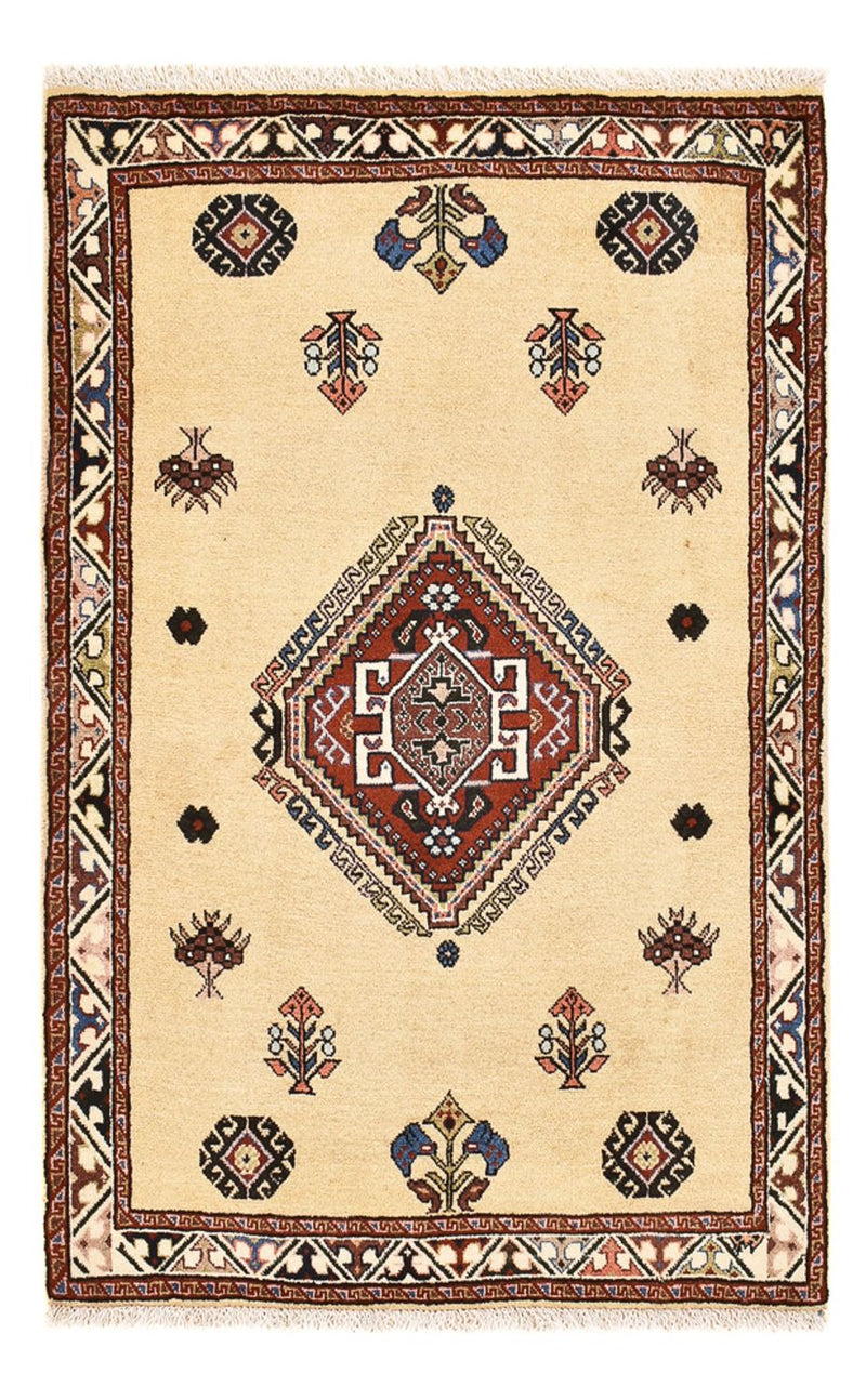 Kaschkuli Teppich 80x125cm - Perserteppich - hellbeige