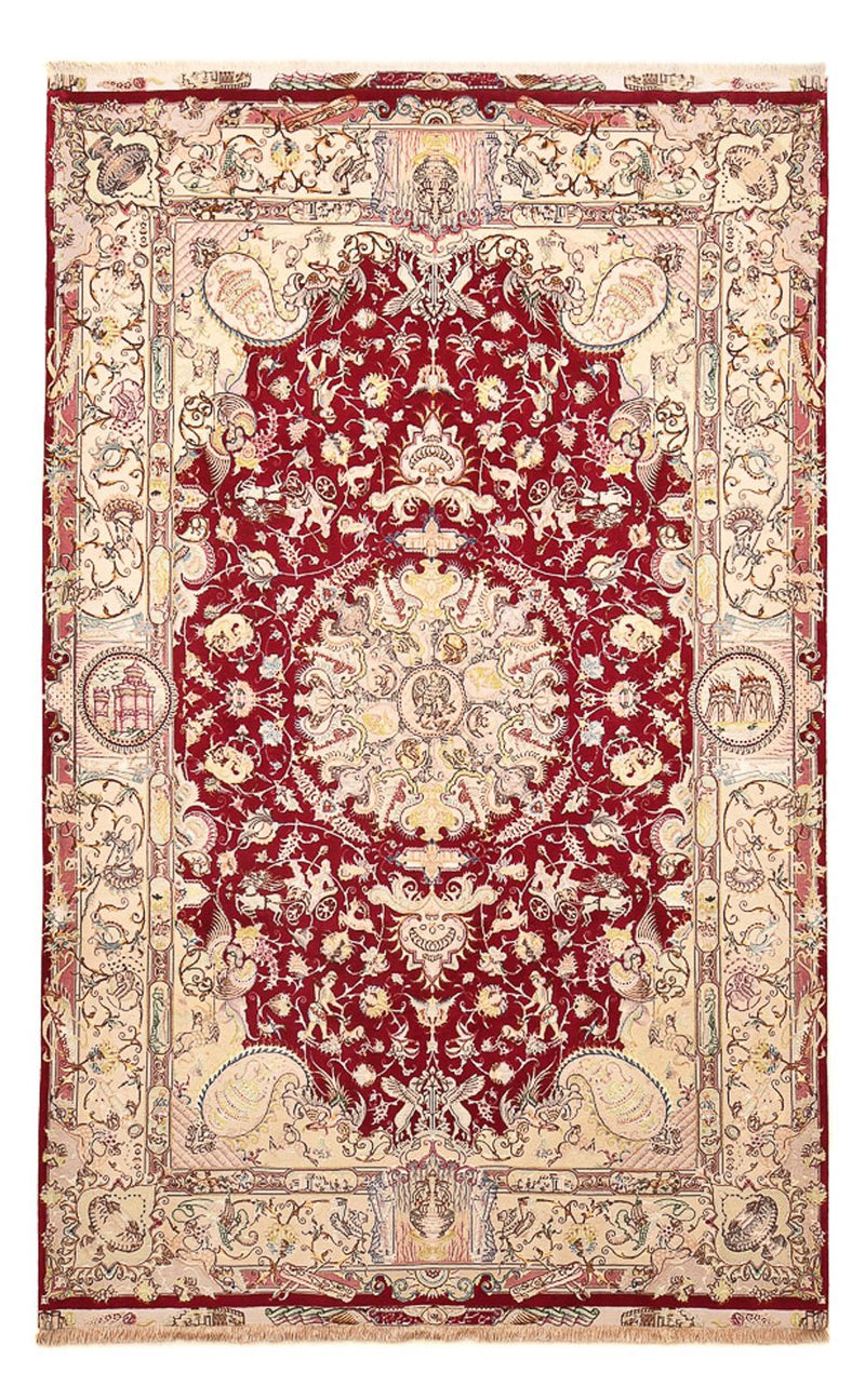 Perserteppich - Täbriz - Royal - 198 x 305 cm - rot