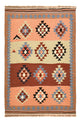 Kelim Fars Teppich 100x150cm - mehrfarbig