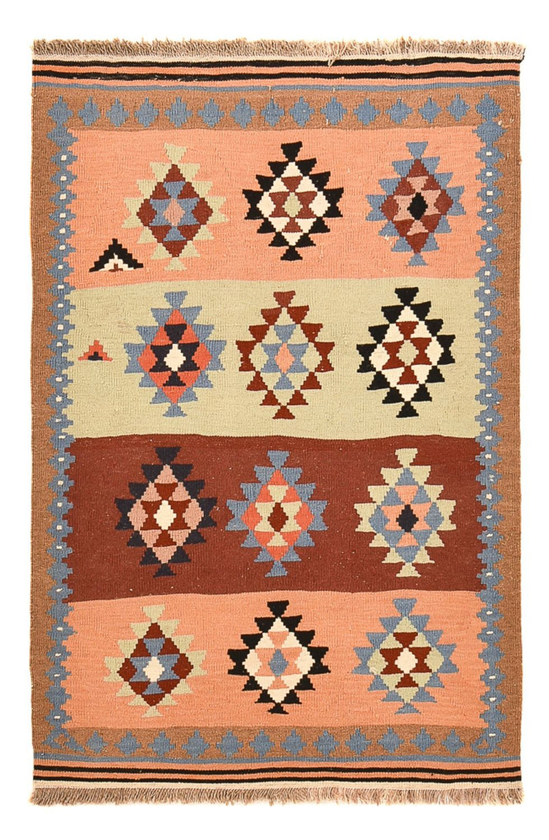 Kelim Fars Teppich 100x150cm - mehrfarbig