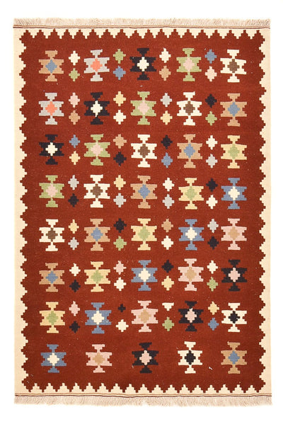 Kelim Fars Teppich 105x153cm - mehrfarbig