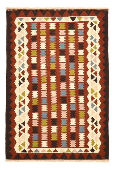 Kelim Fars Teppich 100x150cm - mehrfarbig