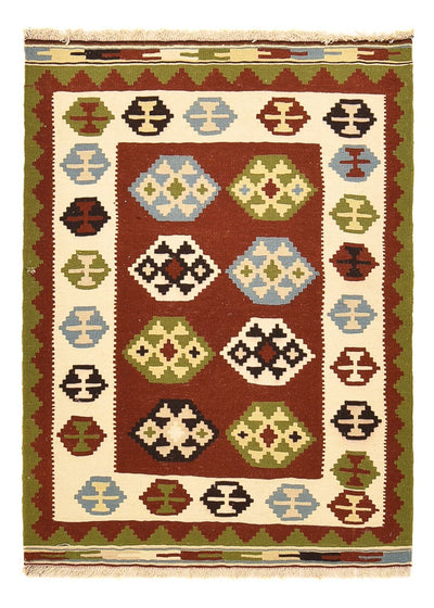Kelim Fars Teppich 103x146cm - mehrfarbig