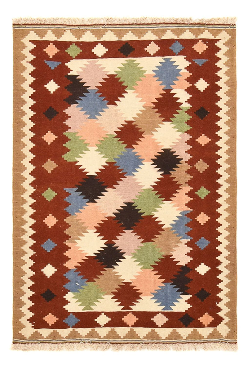 Kelim Fars Teppich 102x150cm - mehrfarbig