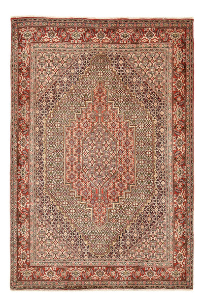 Senneh Teppich 150x225cm - Perserteppich - rost