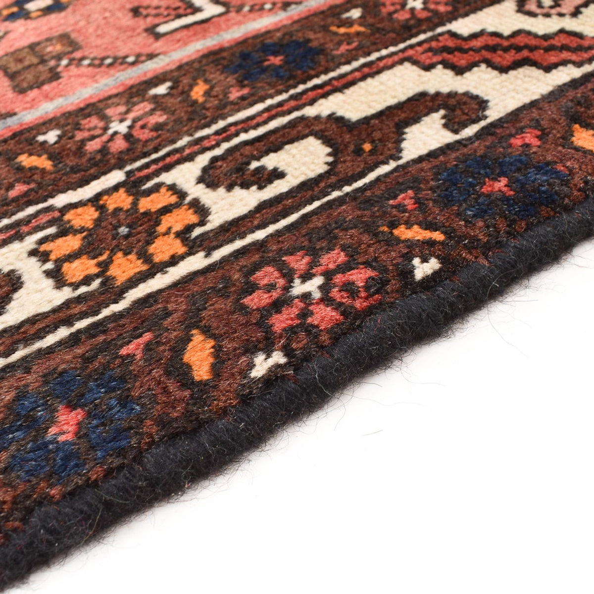 Hamadan Teppich 98x452cm - Perserteppich - hellrot