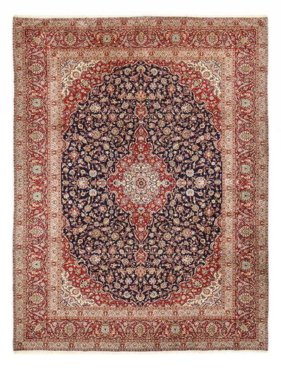 Keshan Teppich 302x389cm - Perserteppich - dunkelblau