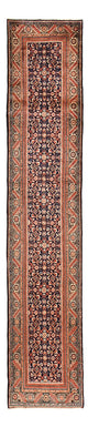 Hamadan Teppich 85x440cm - Perserteppich - dunkelbeige