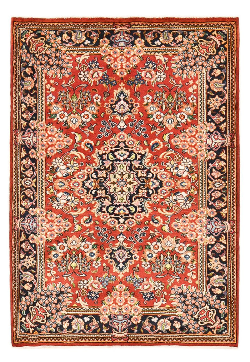 Keshan Teppich 102x146cm - Perserteppich - rot
