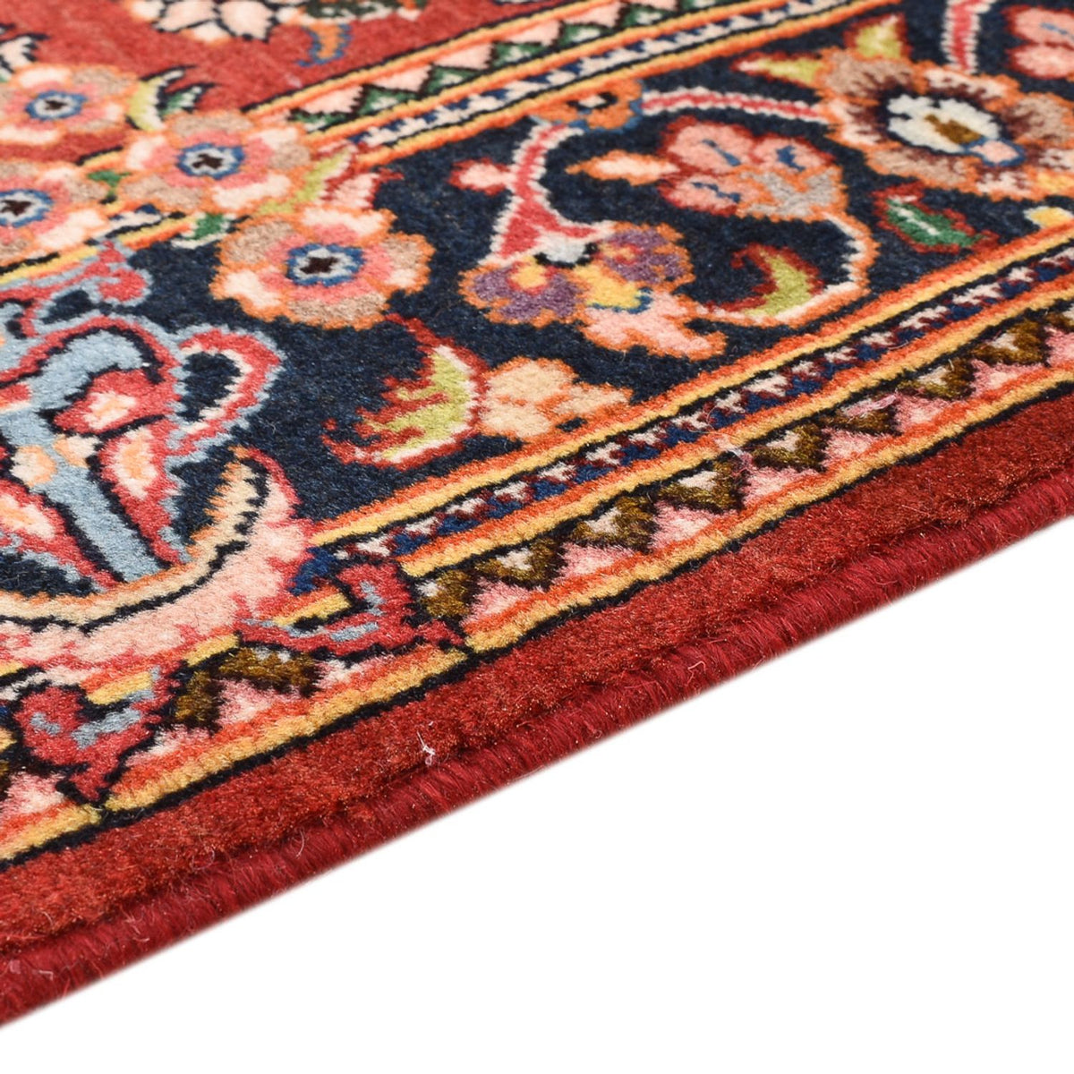 Keshan Teppich 102x146cm - Perserteppich - rot