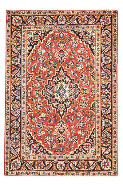Keshan Teppich 100x148cm - Perserteppich - rot