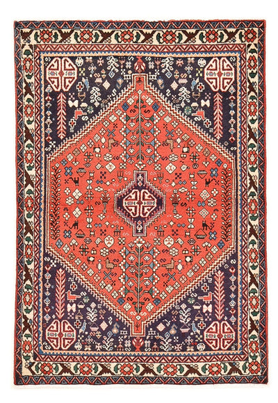 Hamadan Teppich 97x142cm - Perserteppich - rot
