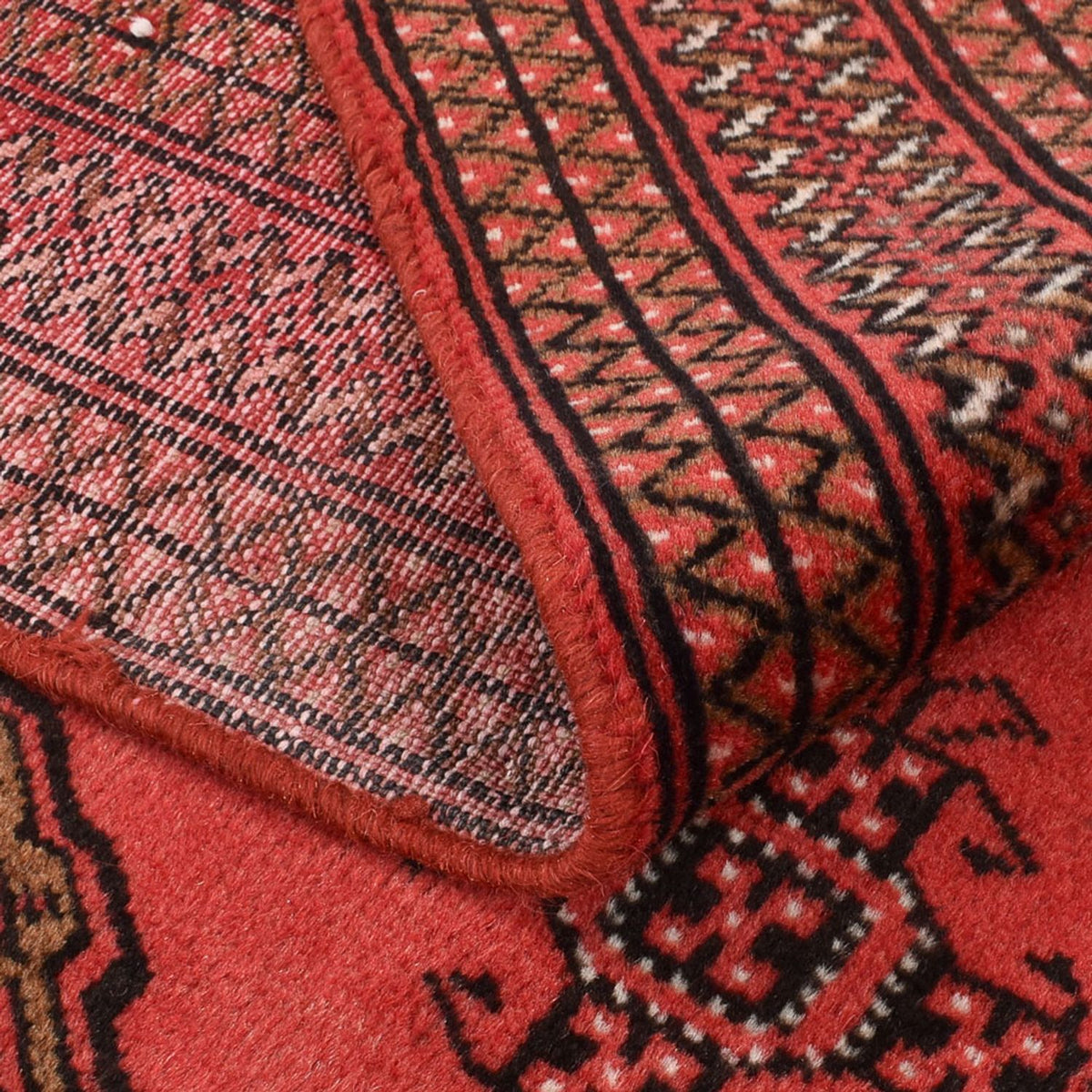 Hamadan Teppich 131x195cm - Perserteppich - rot
