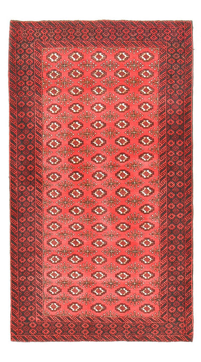 Hamadan Teppich 102x178cm - Perserteppich - rot