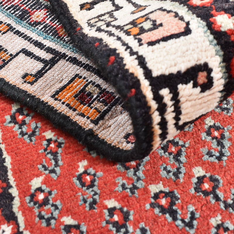 Hamadan Teppich 70x260cm - Perserteppich - rot