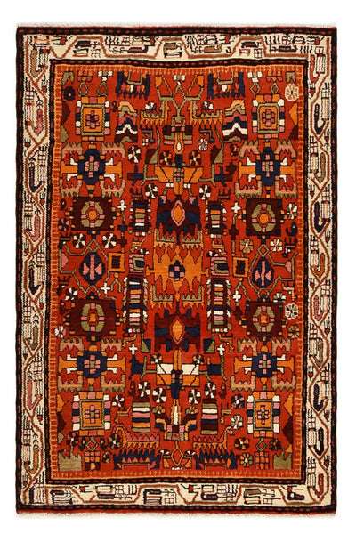 Nahavand Teppich 139x209cm - Perserteppich - mehrfarbig