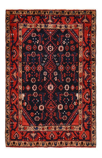 Hamadan Teppich 111x173cm - Perserteppich - dunkelblau – product image
