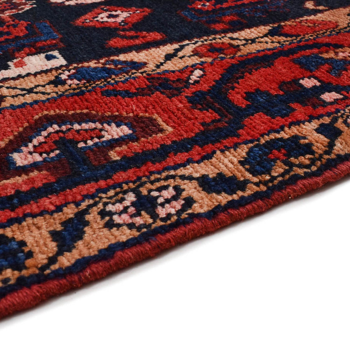 Hamadan Teppich 111x173cm - Perserteppich - dunkelblau