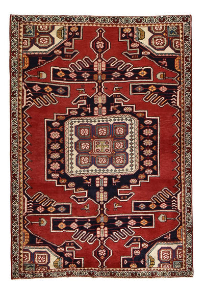 Mehraban Teppich 133x192cm - Perserteppich - rot