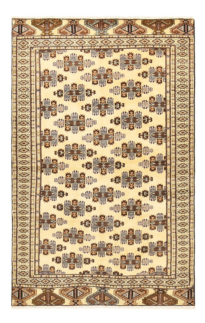Turkaman Teppich 119x192cm - Orientteppich - sand