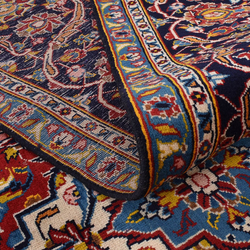 Keshan Teppich 292x381cm - Perserteppich - dunkelblau