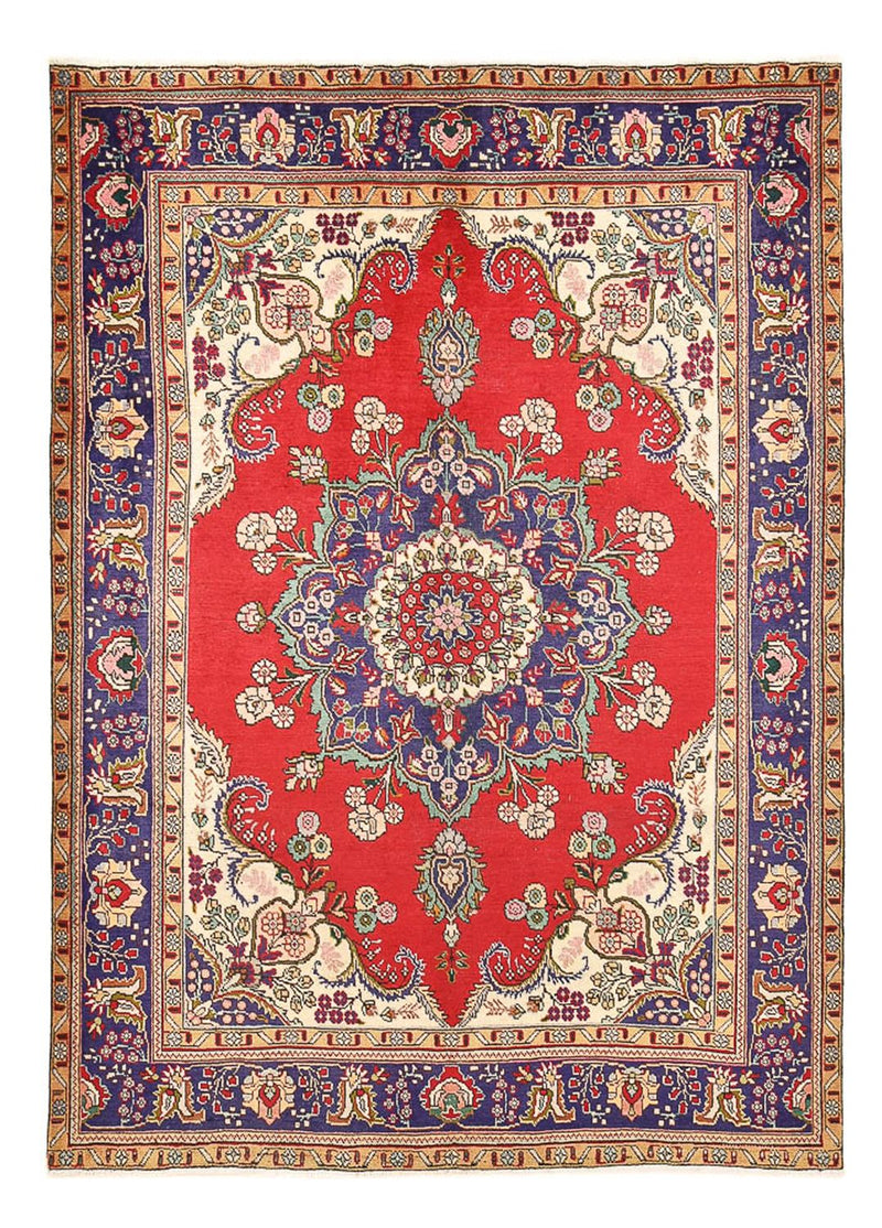 Täbriz Teppich 209x294cm - Perserteppich - rot