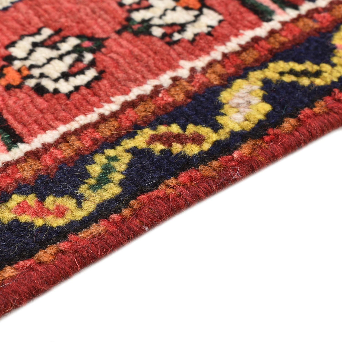 Hamadan Teppich 65x65cm - Perserteppich - rot