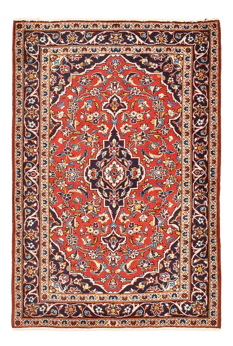 Keshan Teppich 98x149cm - Perserteppich - rot