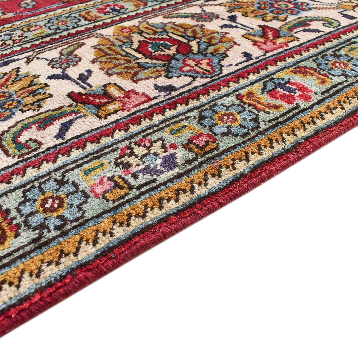 Täbriz Teppich 240x342cm - Perserteppich - rot