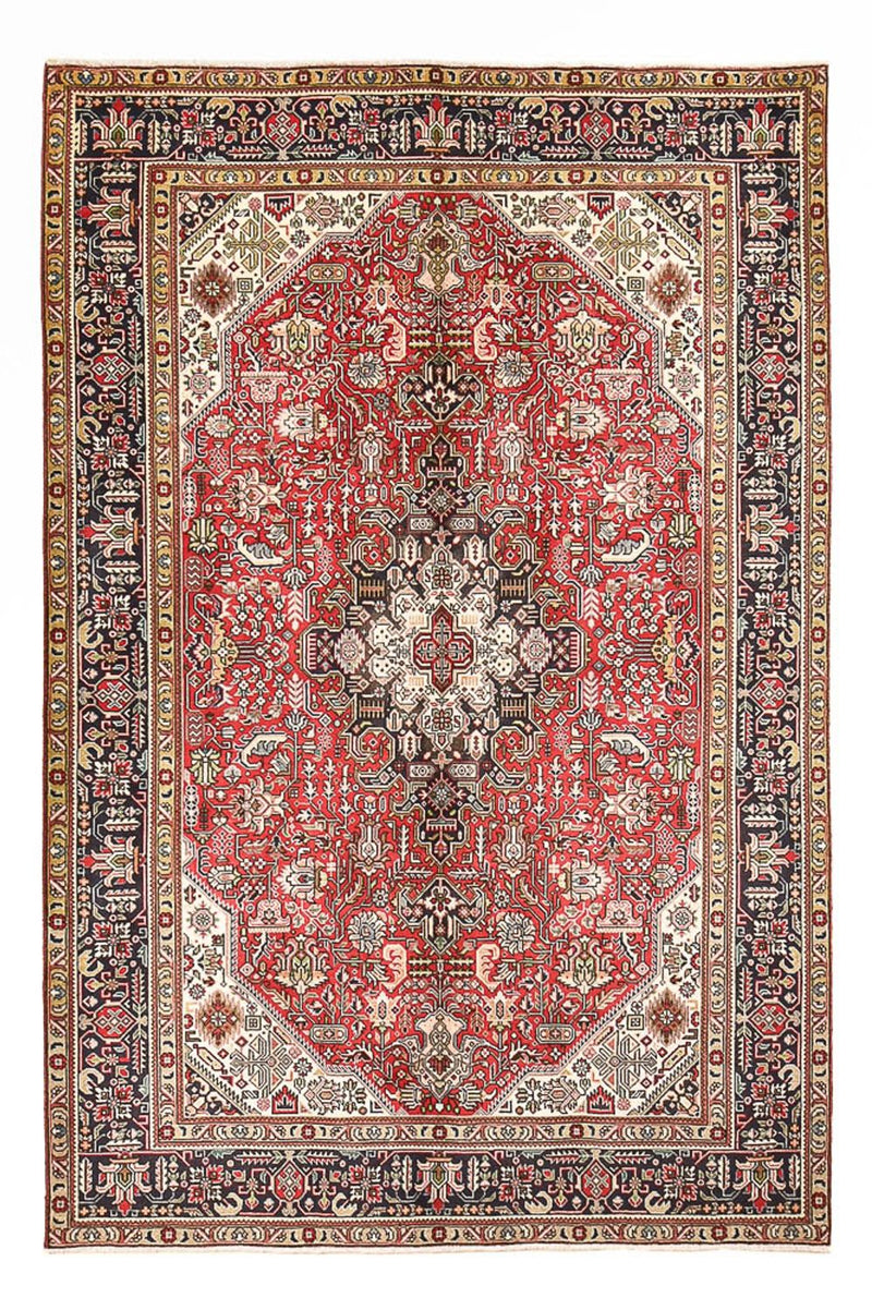 Täbriz Teppich 196x290cm - Perserteppich - rot