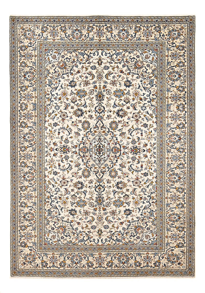 Keshan Teppich 203x299cm - Perserteppich - dunkelbeige