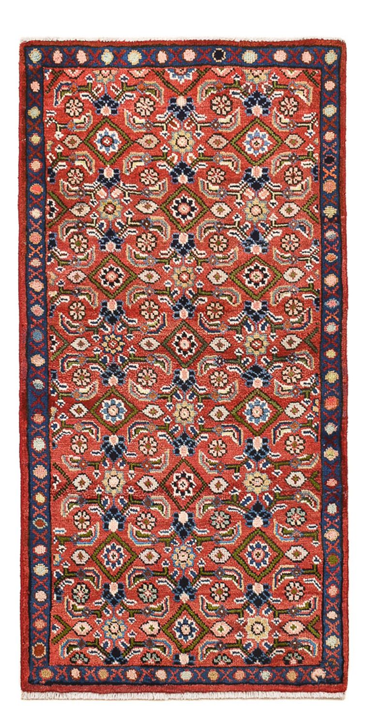Mahal Teppich 64x129cm - Perserteppich - hellrot