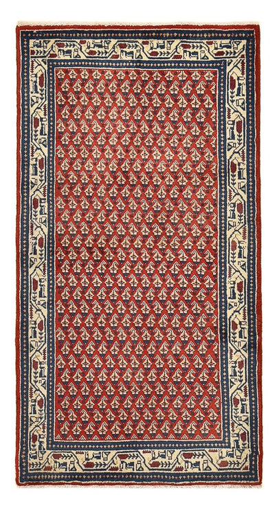 Mir Teppich 68x134cm - Perserteppich - hellrot