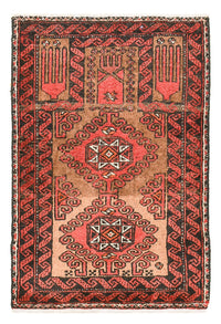 Hamadan Teppich 52x74cm - Perserteppich - rot – product image